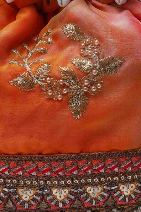 Shop The Tan Clan Yellow Sequins, Metallic Thread, Zari Kashvi Flower Woven Potli Online at Aza Fashions Shop_The Tan Clan_Yellow Sequins, Metallic Thread, Zari Kashvi Flower Woven Potli_Online_at_Aza_Fashions