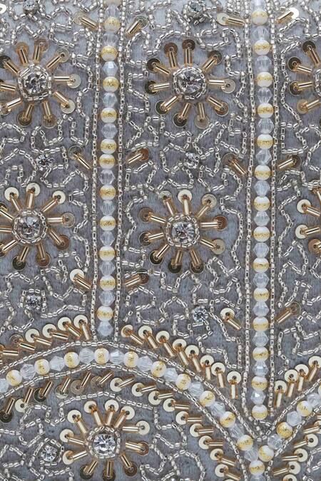 Buy The Tan Clan Grey Bead Kavya Embellished Flap Over Clutch Online at Aza Fashions Buy_The Tan Clan_Grey Bead Kavya Embellished Flap Over Clutch _Online_at_Aza_Fashions