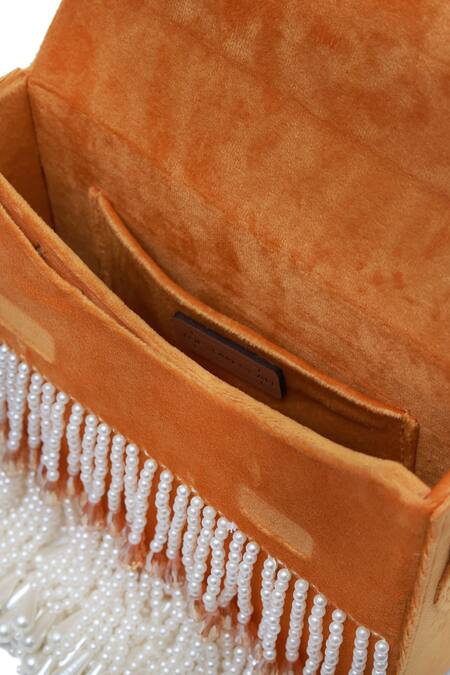 Buy The Tan Clan Yellow Bead Kiara Work Clutch Online at Aza Fashions Buy_The Tan Clan_Yellow Bead Kiara Work Clutch _Online_at_Aza_Fashions