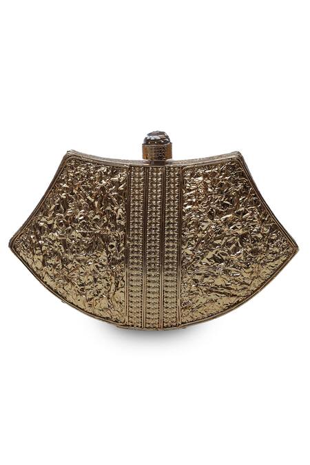 The Tan Clan Gold Stones Nitya Work Clutch Bag at Aza Fashions The Tan Clan_Gold Stones Nitya Work Clutch Bag _at_Aza_Fashions