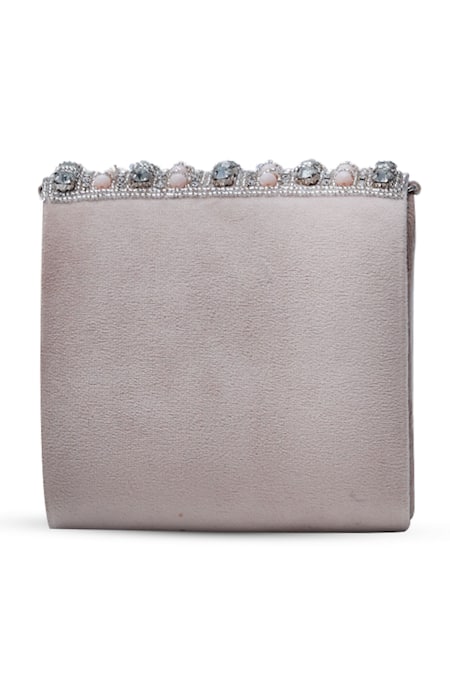Buy The Tan Clan Beige Stones Nysa Work Mini Clutch Bag Buy_The Tan Clan_Beige Stones Nysa Work Mini Clutch Bag