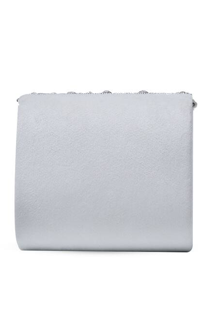 The Tan Clan White Stone Nysa Embellished Mini Clutch Bag Online at Aza Fashions The Tan Clan_White Stone Nysa Embellished Mini Clutch Bag _Online_at_Aza_Fashions