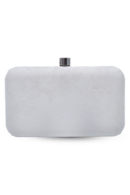 The Tan Clan_White Pearls Work Clutch Bag _at_Aza_Fashions