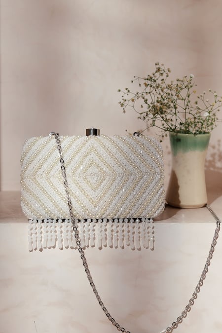 The Tan Clan Pearl Work Clutch Bag 