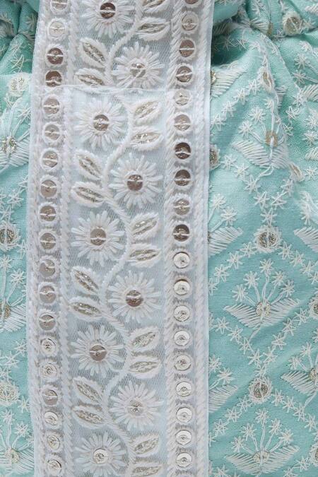 The Tan Clan Blue Thread Ruhi And Sequin Potli Bag Online at Aza Fashions The Tan Clan_Blue Thread Ruhi And Sequin Potli Bag _Online_at_Aza_Fashions