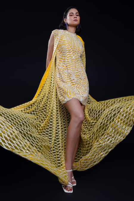 Ashutosh Joshi Padmini Hand Embroidered Dress With Jacket 