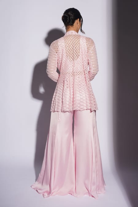 Ashutosh Joshi Kiya Hand Embroidered Kurta Sharara Set 