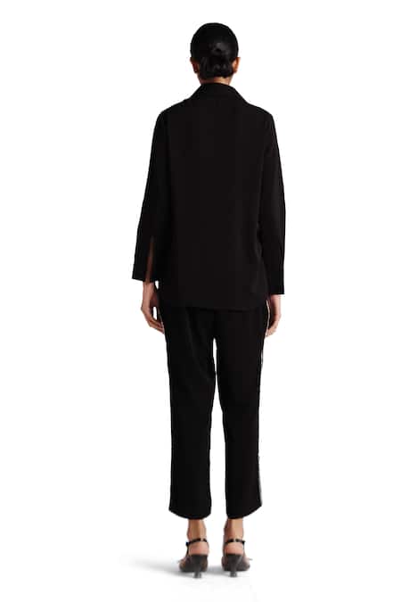 Elarra By Pratyancha Ring Embroidered Shirt With Pant 