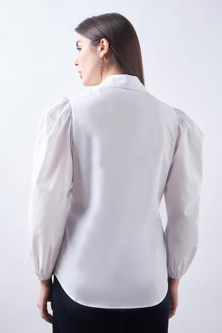 Elarra By Pratyancha Pop Heart Embellished Shirt 