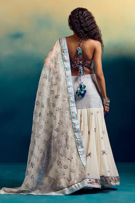 Karishma Khanduja Bareilly Embroidered Half Kali Lehenga Set 