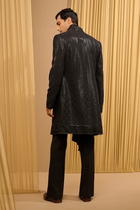 Tarun Tahiliani Sequin Embroidered Sherwani Set 