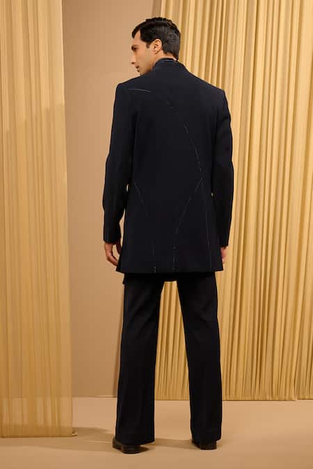 Tarun Tahiliani Embroidered Sherwani & Draped Kurta Set 