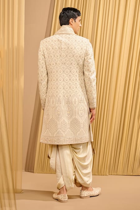 Tarun Tahiliani Mughal Jaal Embroidered Sherwani Set 