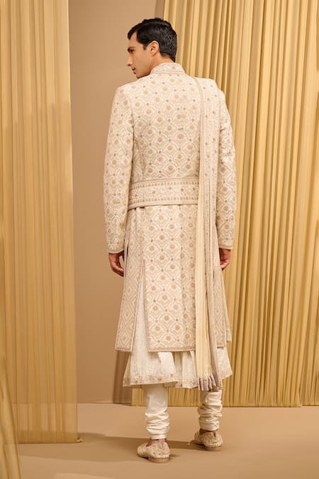 Tarun Tahiliani Hand Embroidered Sherwani Set 