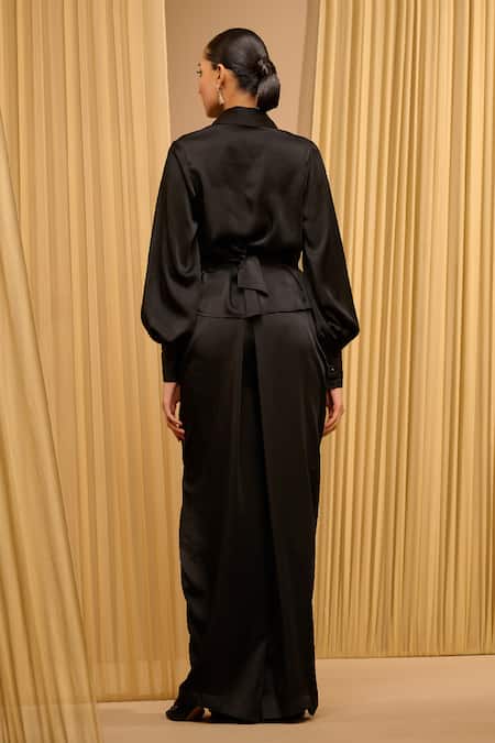 Tarun Tahiliani Wrap-Around Draped Top 