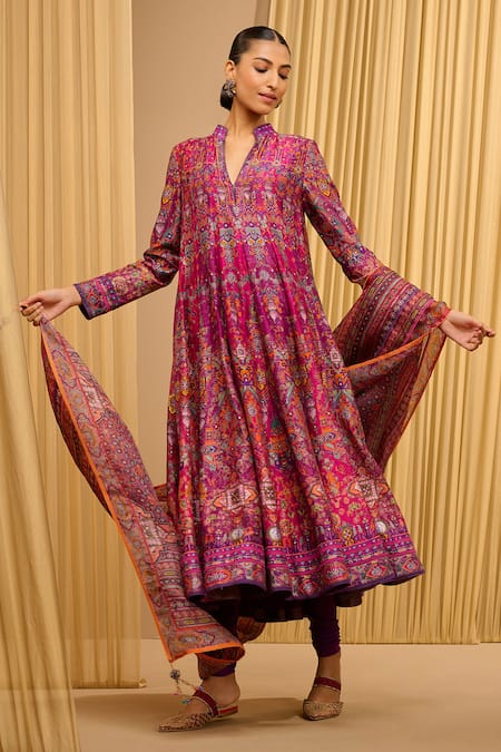 Tarun Tahiliani Printed Kalidar Kurta Set 