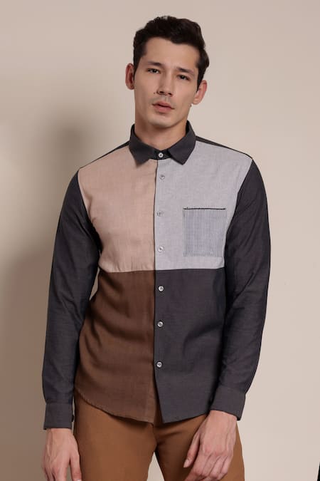 Lacquer Embassy Sterling Colorblock Shirt 