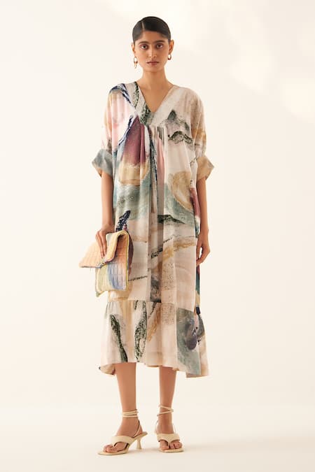 OFRIDA Rio Printed Tier Dress 