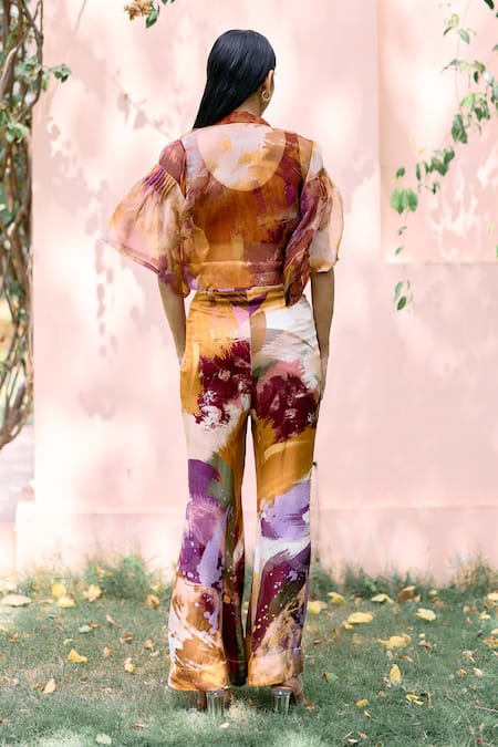 Studio Radical Bead Embroidered Jacket Pant Set 