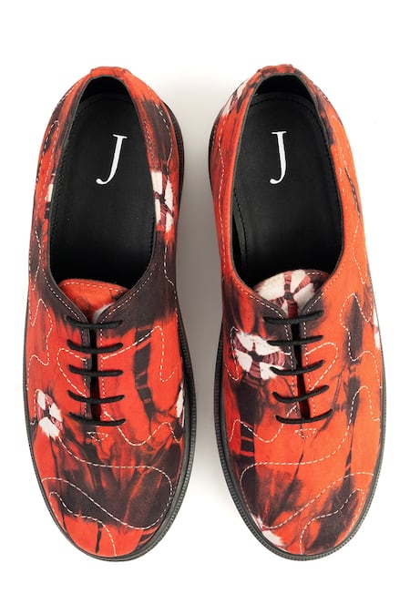 Jeetinder Sandhu Tie-Dye Print Shoes 