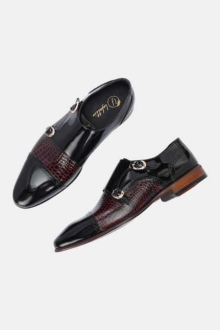 Lafattio Mallorca Double Monk Strap Shoes 