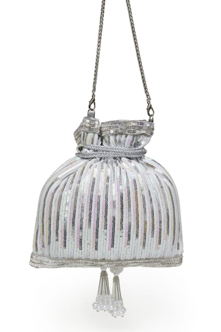 SG Collection By Sonia Gulrajani Aurora Sequin Embroidered Potli 