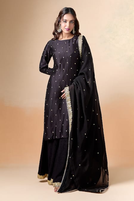 Kalakaari By Sagarika Gota Patti Embroidered Kurta Palazzo Set 