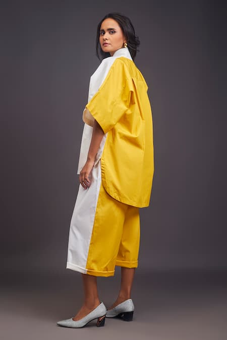 Deepika Arora Giraffe Patchwork Shirt With Pant Set 