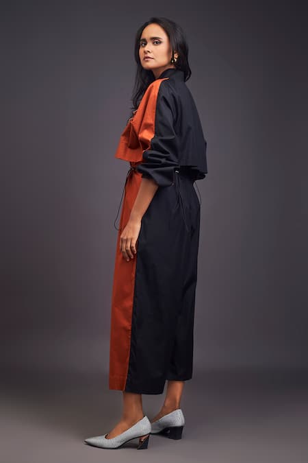 Deepika Arora Cotton Color Block Jumpsuit 