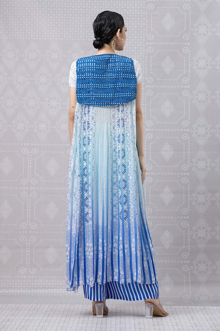 Niki Mahajan Vintage Hand Block Print Kurta & Pant Set 