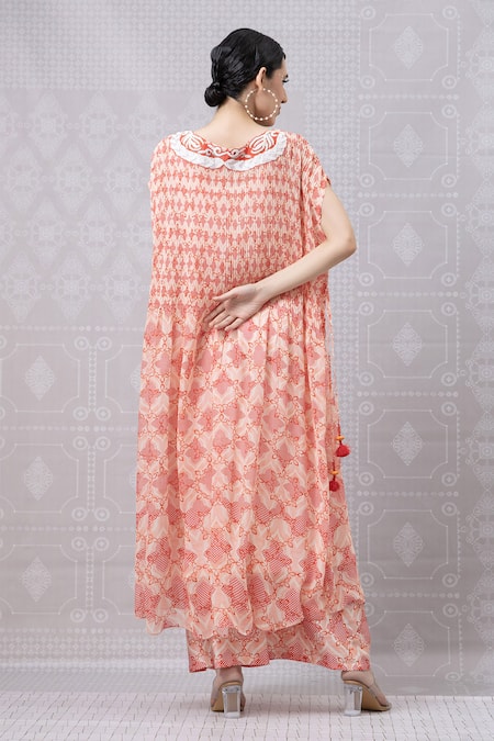 Niki Mahajan Placed Hand Embroidered Kurta With Pant 