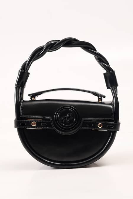 Buy Wagon Horse Black Chains Estrella Night Crescent Shaped Bag Online at Aza Fashions Buy_Wagon Horse_Black Chains Estrella Night Crescent Shaped Bag_Online_at_Aza_Fashions