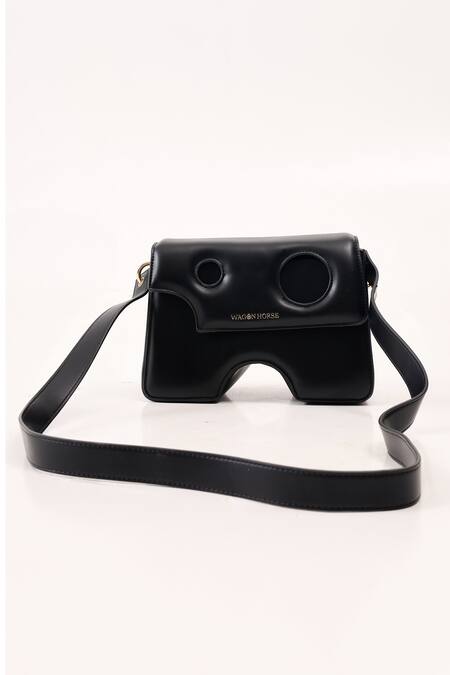 Buy Wagon Horse Black Falabella Rectangle Shaped Crossbody Bag Buy_Wagon Horse_Black Falabella Rectangle Shaped Crossbody Bag