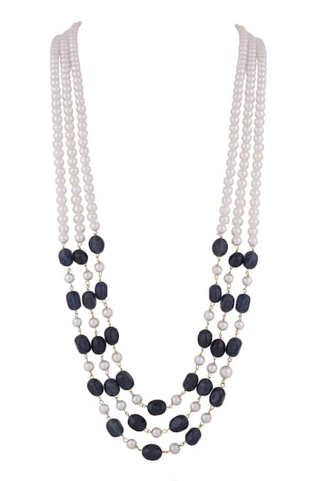 Riana Jewellery Pearl Layered Mala 