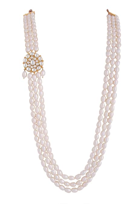 Riana Jewellery Floral Ornamented Layered Mala 