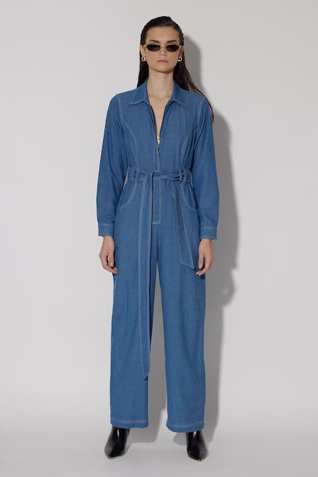 Twinkle Hanspal Aspen Thread Overstitch Jumpsuit 