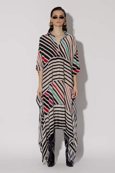 Twinkle Hanspal Eloise Roman Print Draped Dress 