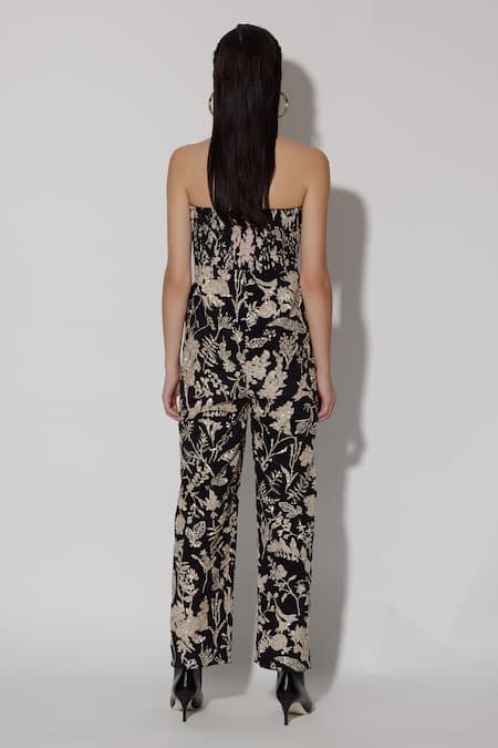 Twinkle Hanspal Noel Floral Embroidered Jumpsuit 