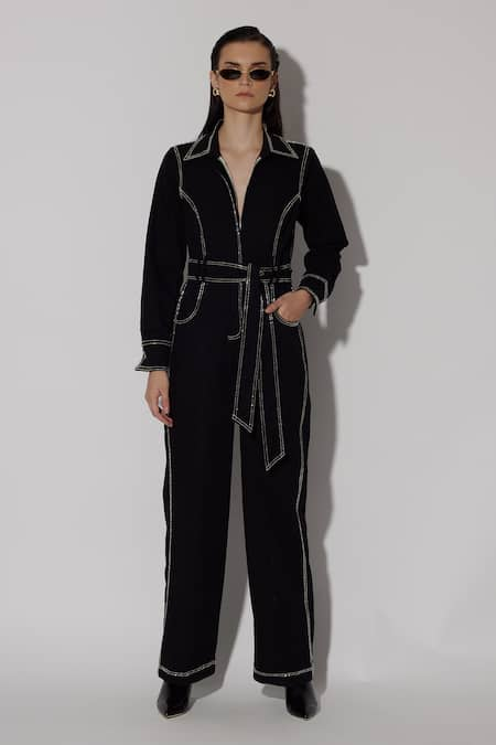 Twinkle Hanspal Russell Thread Overstitch Jumpsuit 