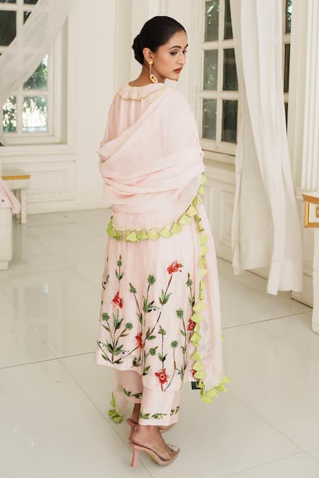 House Of Anmol Jain Aurelia Hand Embroidered Anarkali Set 