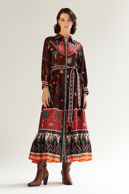 NOIB Celia Cotton Silk Printed Dress 