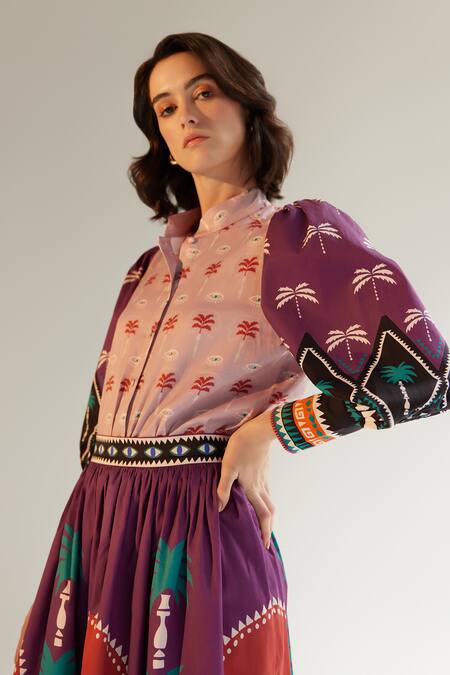 Buy NOIB Multi Color Elly Arabian Night Print Bodysuit Online at Aza Fashions Buy_NOIB_Multi Color Elly Arabian Night Print Bodysuit _Online_at_Aza_Fashions