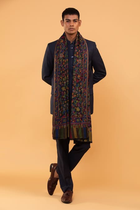 Modarta Kashmiri Floral Pattern Shawl 