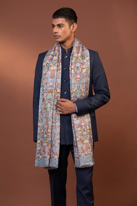 Modarta Kashmiri Floral Embroidered Shawl 