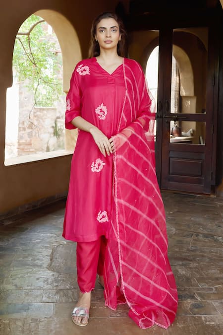 Ayaka Leheriya Pattern Dupatta 