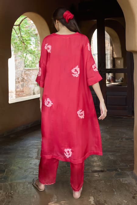 Ayaka Floral Hand Embroidered Tunic 
