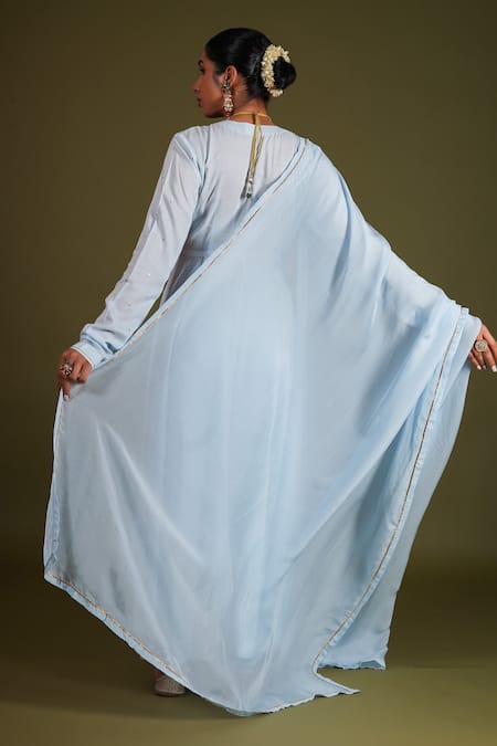 Kalakari By Akanksha Neelkamal Sequin Gaze Embroidered Anarkali Set 