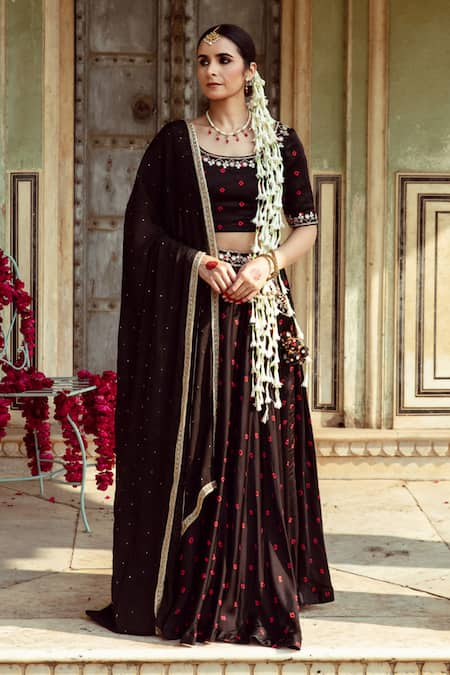 Maison Shefali Bandhej Print Lehenga Set 