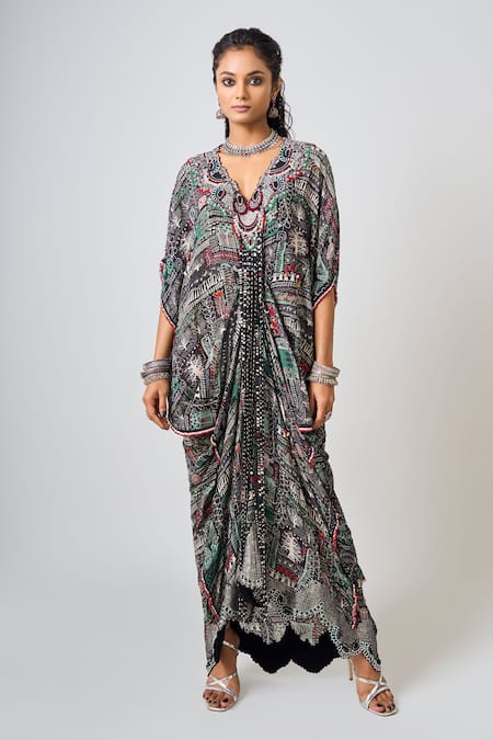 Nupur Kanoi Rekha Abstract Print Dress 