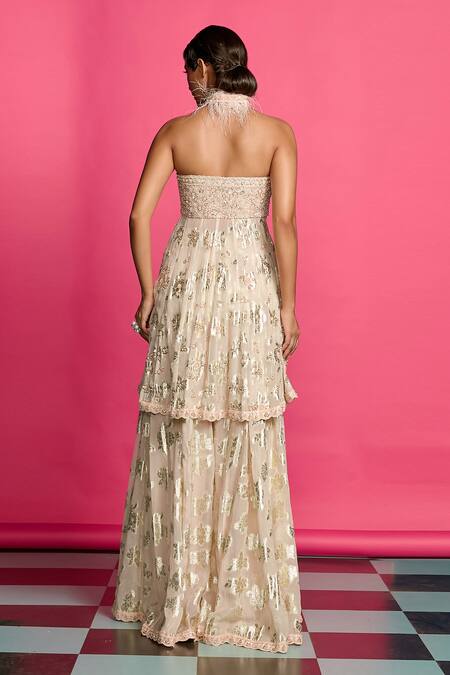 Priyanka Jain Floral Detailed Sharara Set 